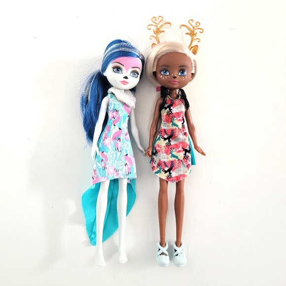 Ever After High Forest Pixies Foxanna and Deerla Dolls - Picture 1 of 2